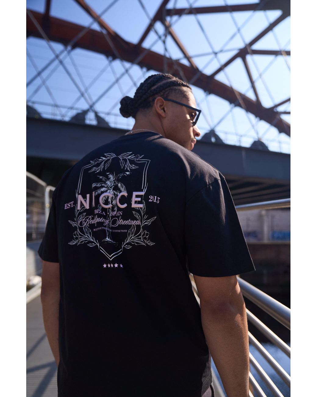 Nicce London Black Cresta T-Shirt for men