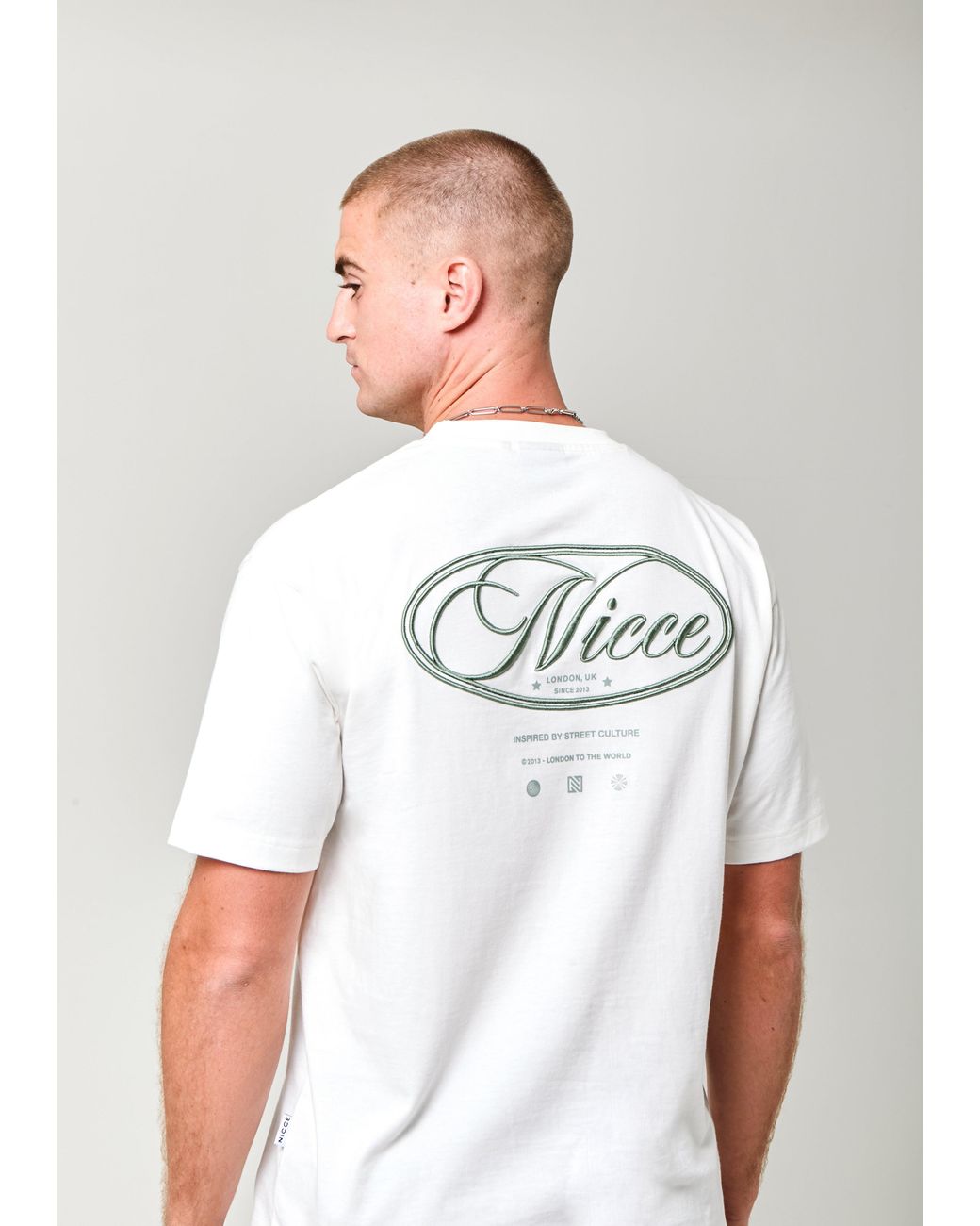 Nicce London White Grant T-Shirt for men