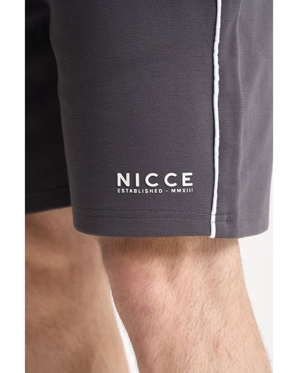 Nicce London Black Piper Shorts for men