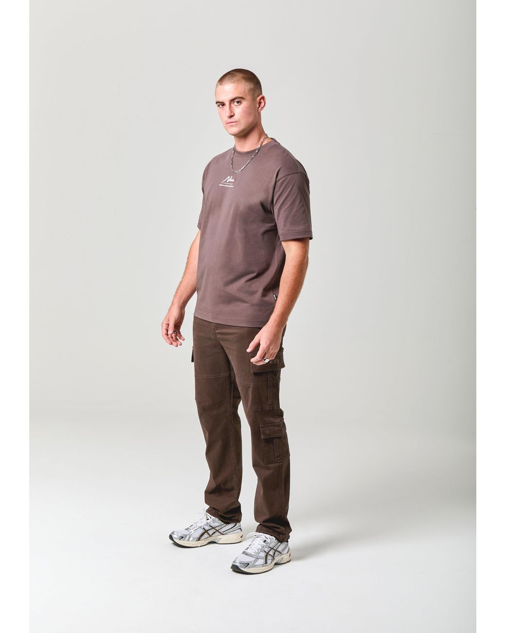 Nicce London Brown Exalt T-Shirt for men