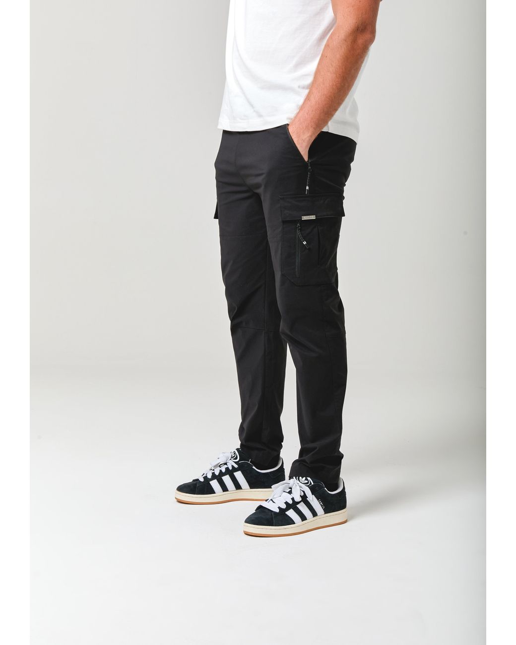 Nicce London White Odyssey Cargo Pants for men