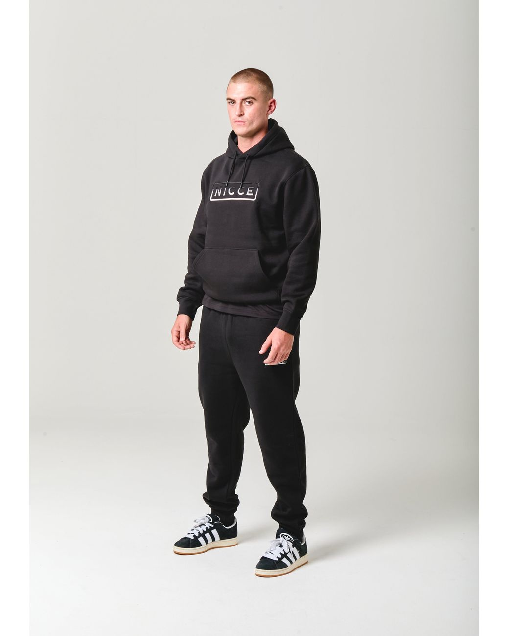 Nicce London Black Powell Hoodie for men