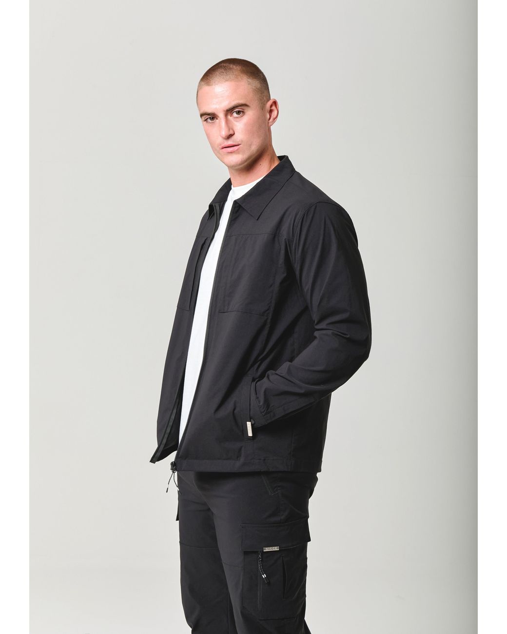 Nicce London Blue Odyssey Shacket for men