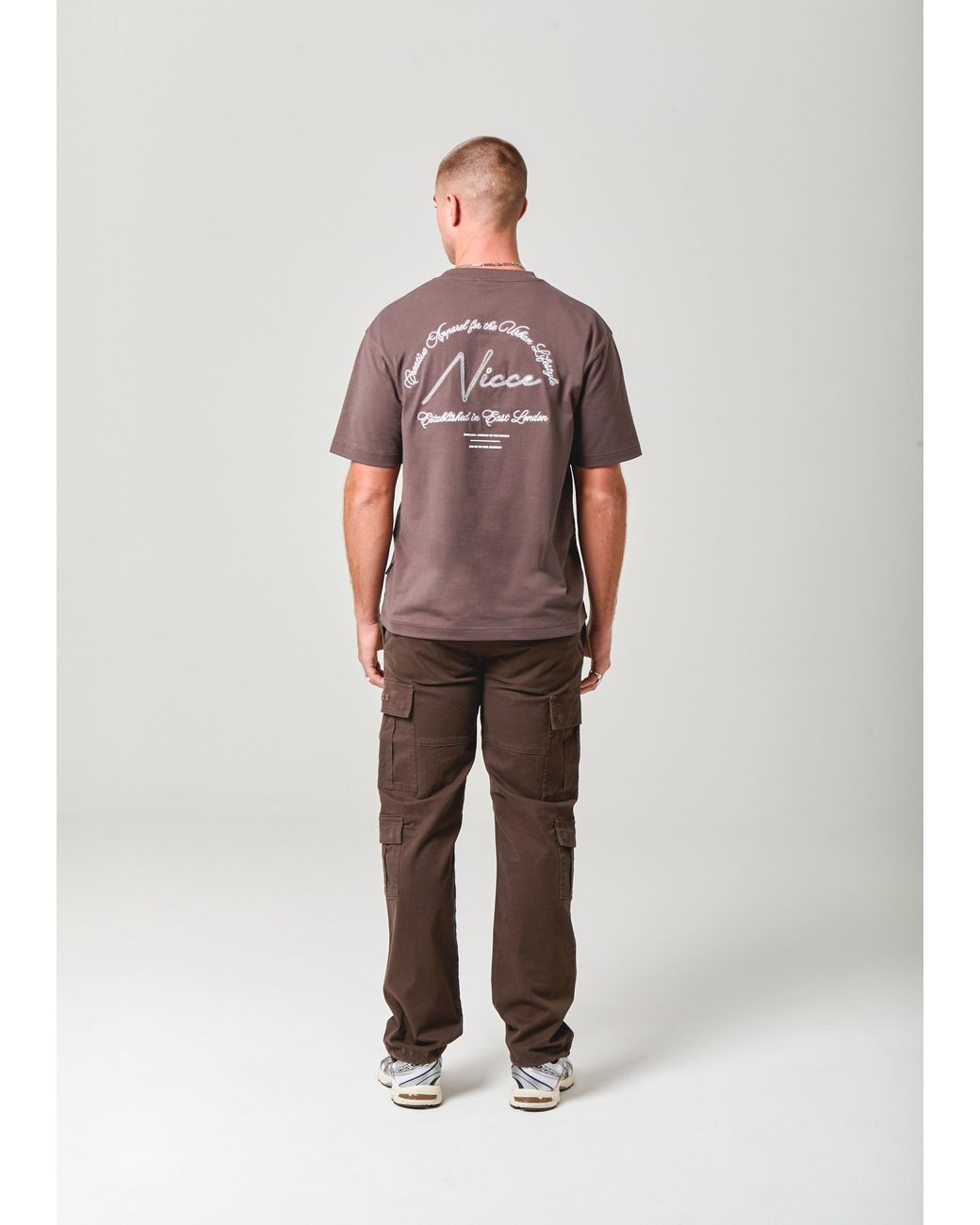 Nicce London Brown Exalt T-Shirt for men