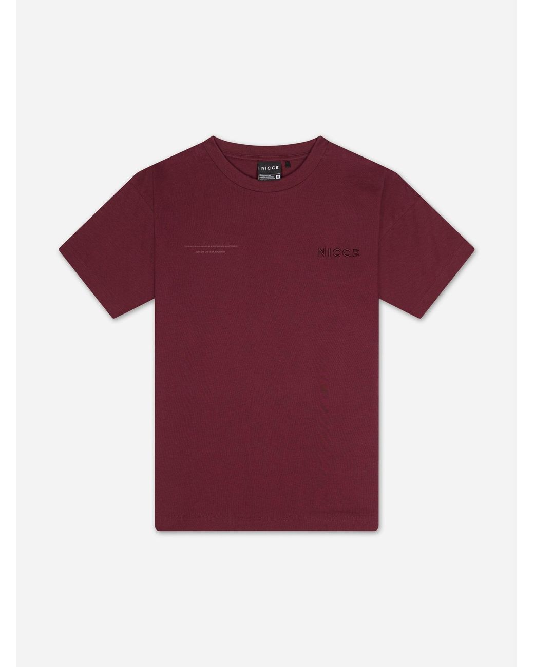 Nicce London Red Script Essential T-Shirt for men
