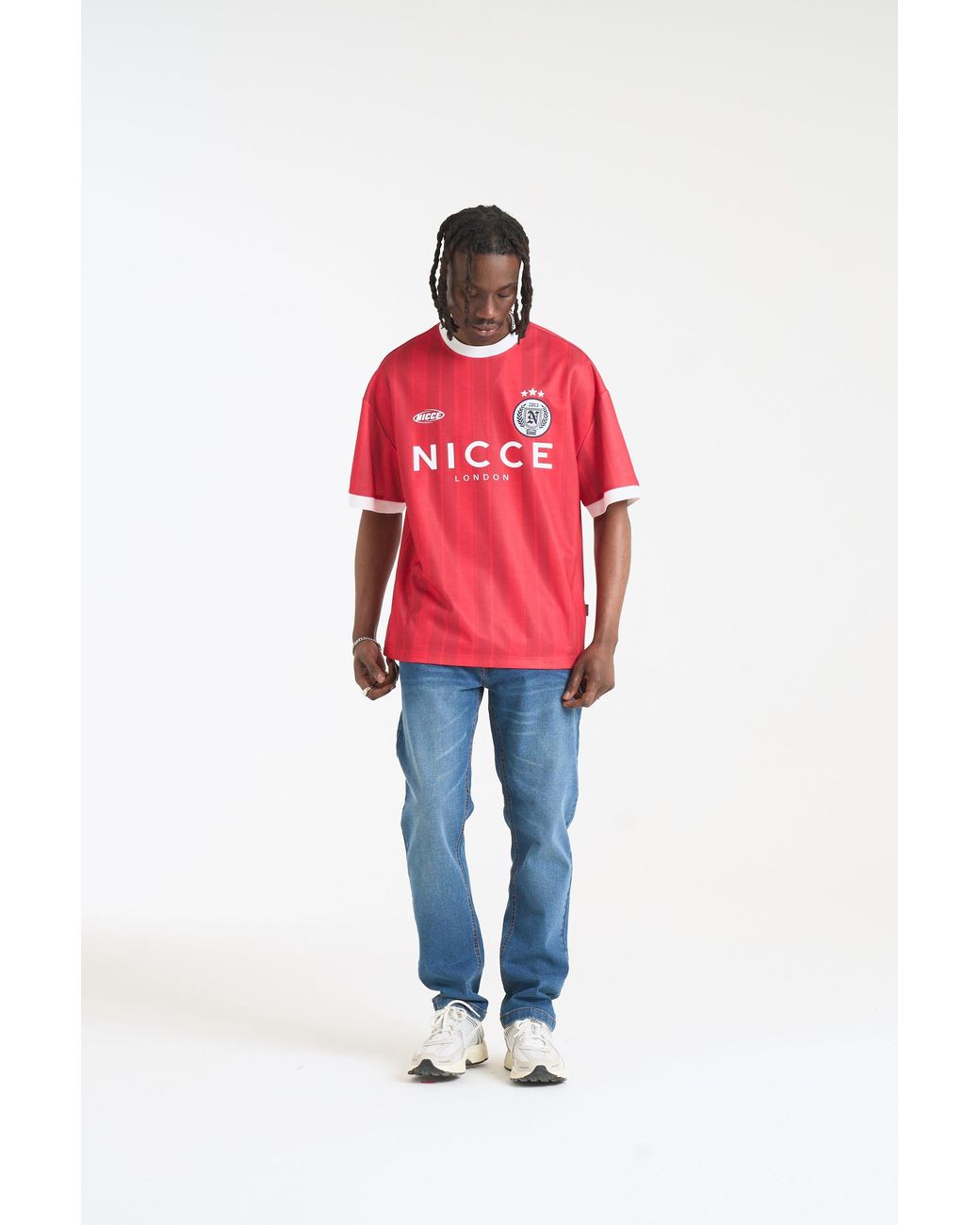 Nicce London Red Legend Football Shirt for men