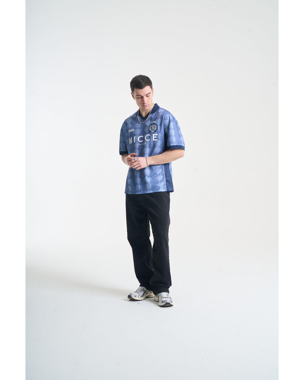 Nicce London Blue Billete Football Shirt for men