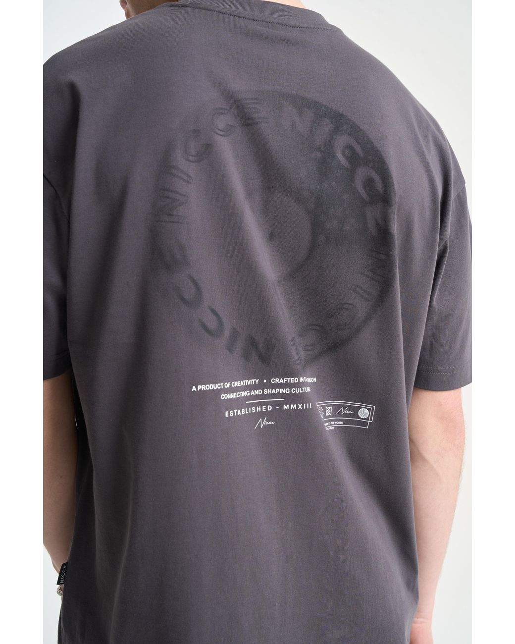 Nicce London Gray Ambit T-Shirt for men