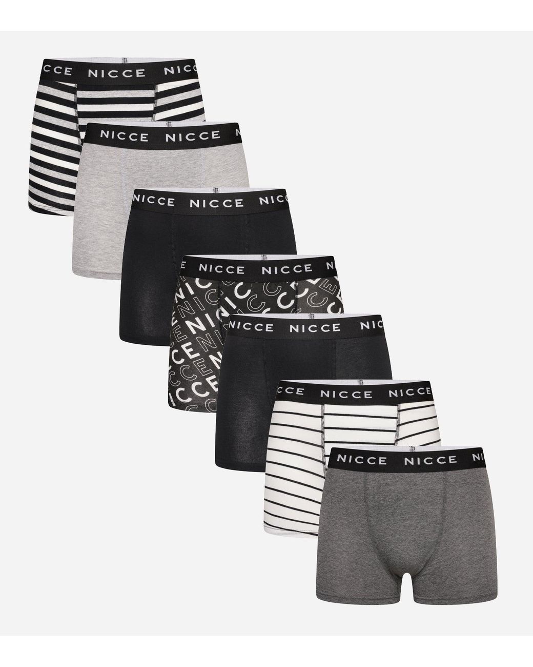 NICCE Multipacks Metallic Nicce 7 Pack Boxers Becker for men