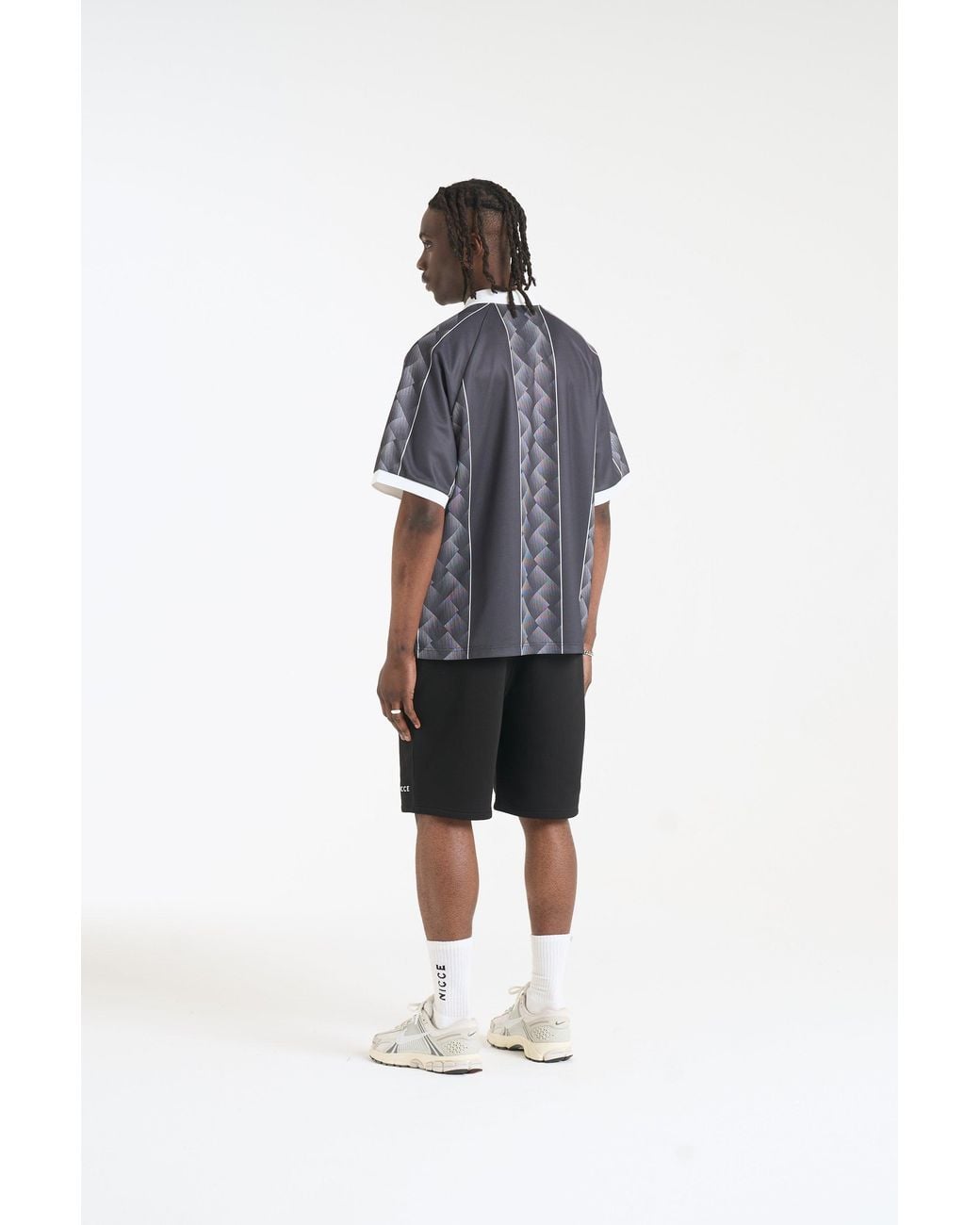 Nicce London Black Soccer Football Shirt for men