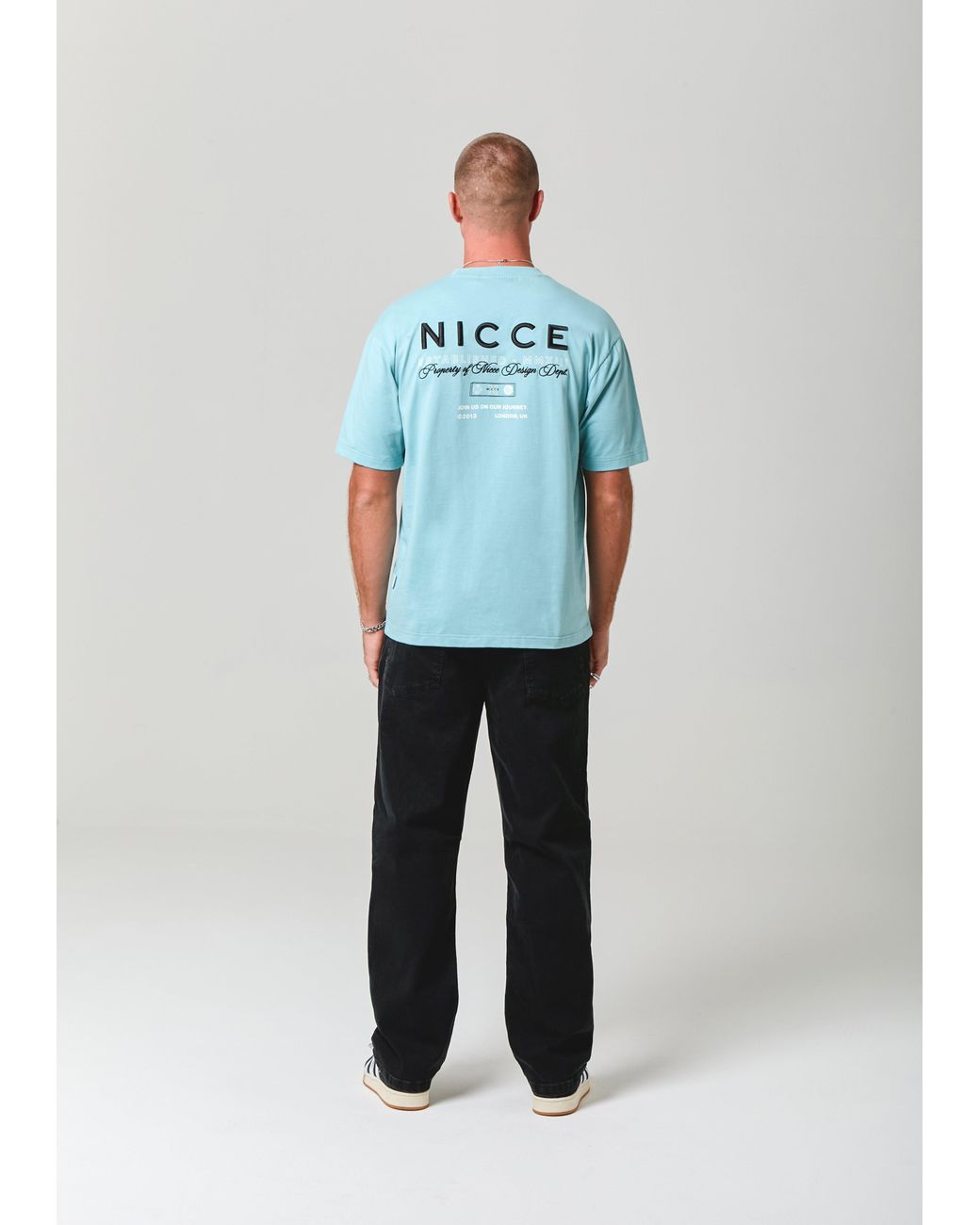 Nicce London Blue Meridian T-Shirt for men