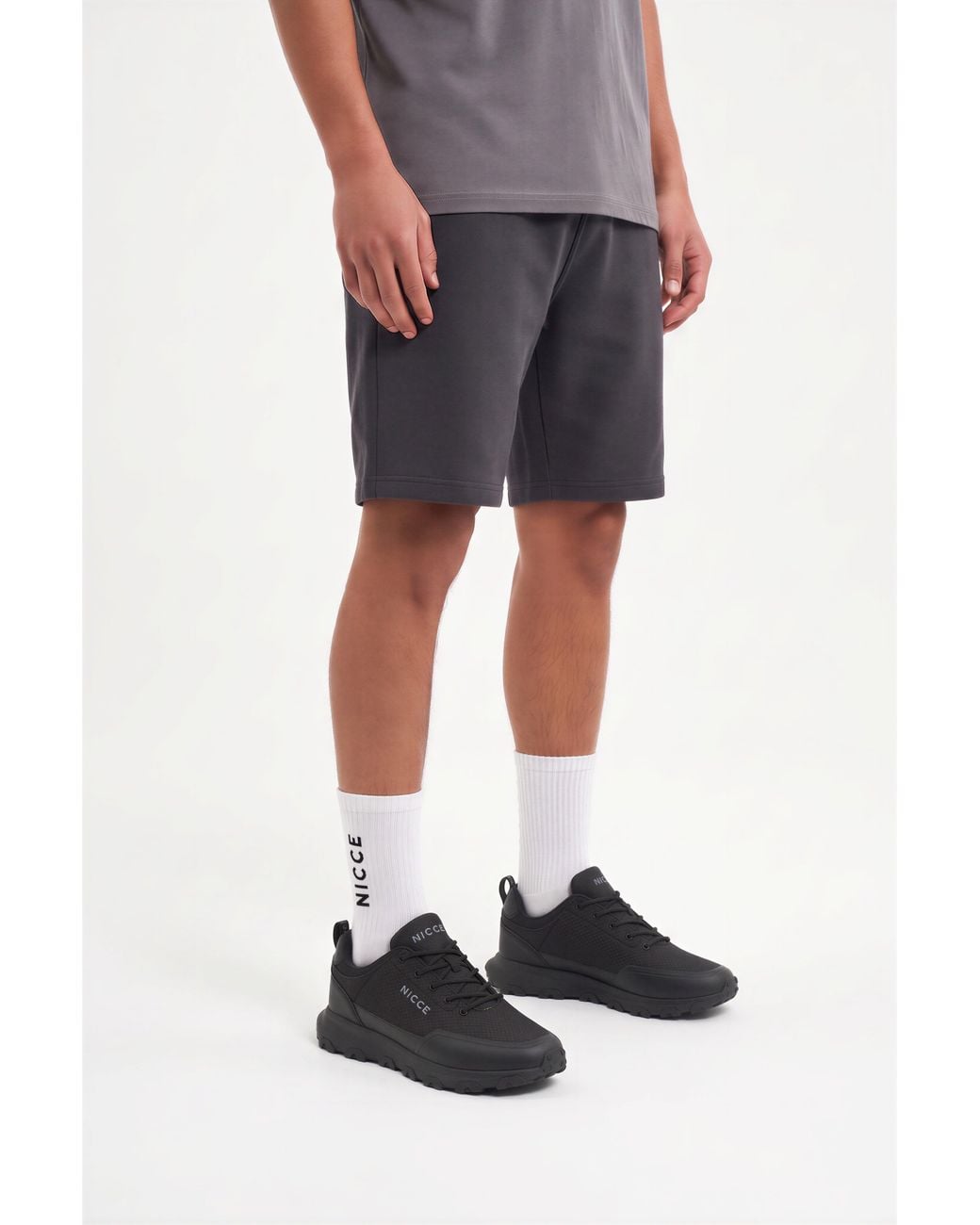 Nicce London Black Sencon Trainers for men