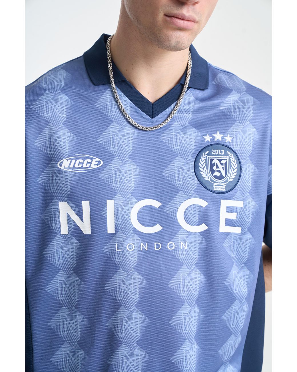 Nicce London Blue Billete Football Shirt for men