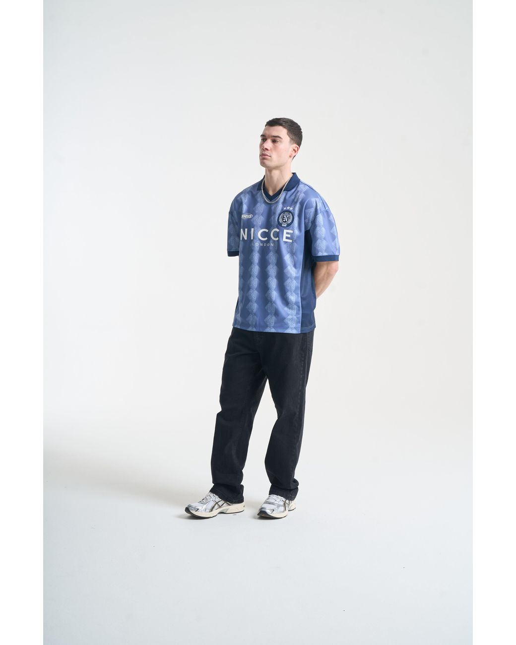 Nicce London Blue Billete Football Shirt for men