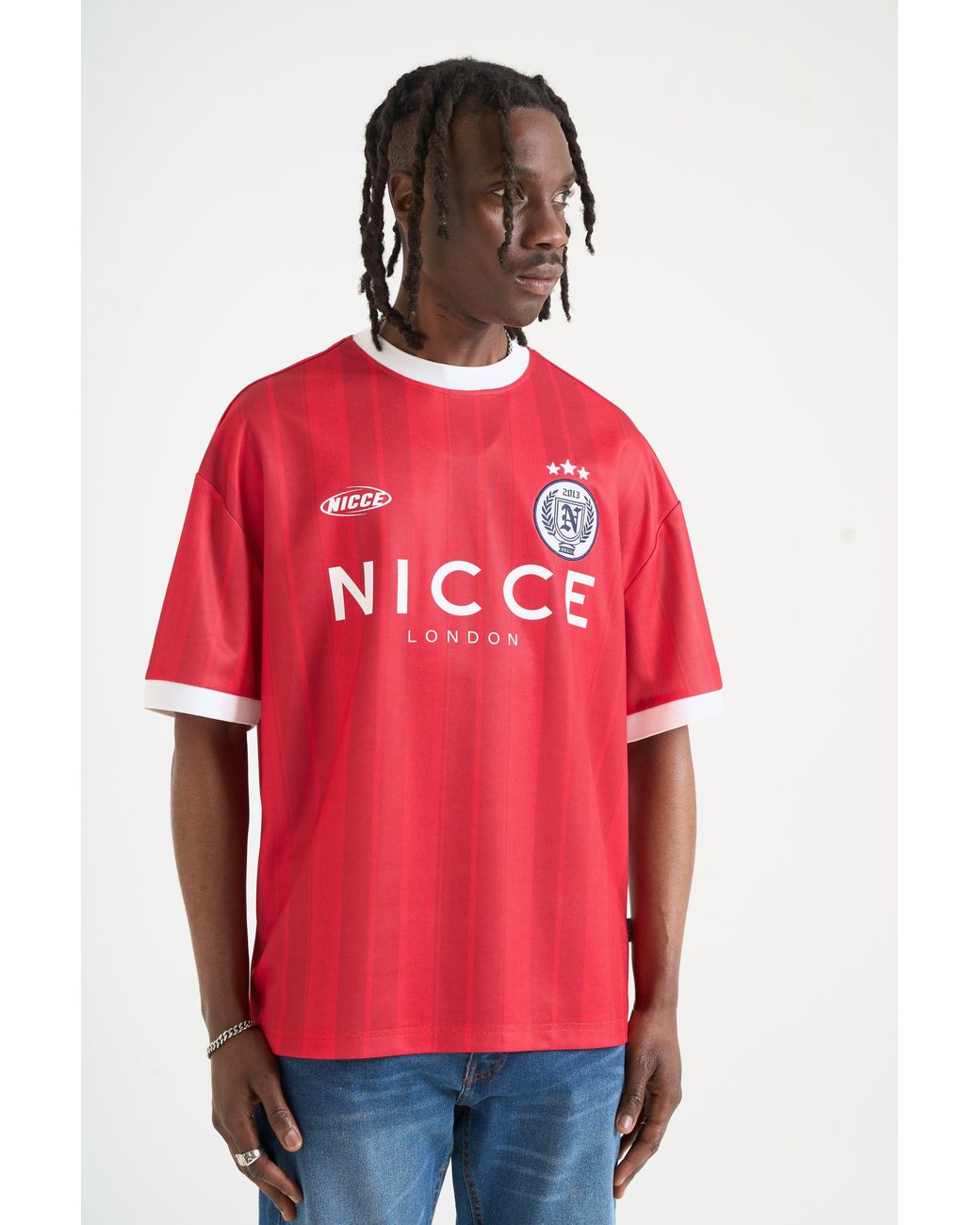 Nicce London Red Legend Football Shirt for men