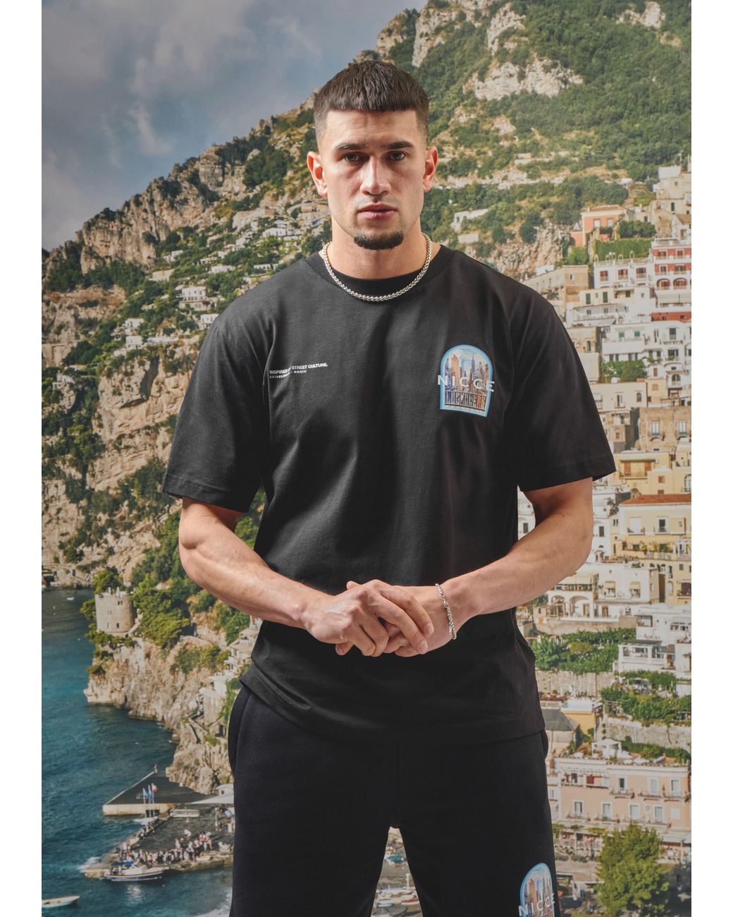 Nicce London Black Surge T-Shirt for men