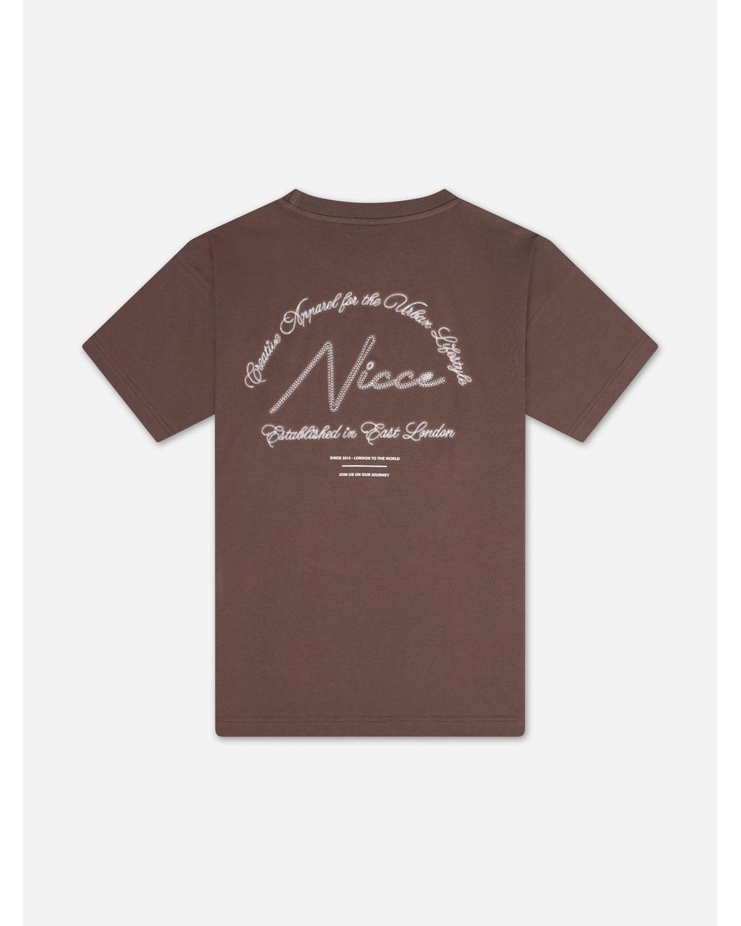 Nicce London Brown Exalt T-Shirt for men
