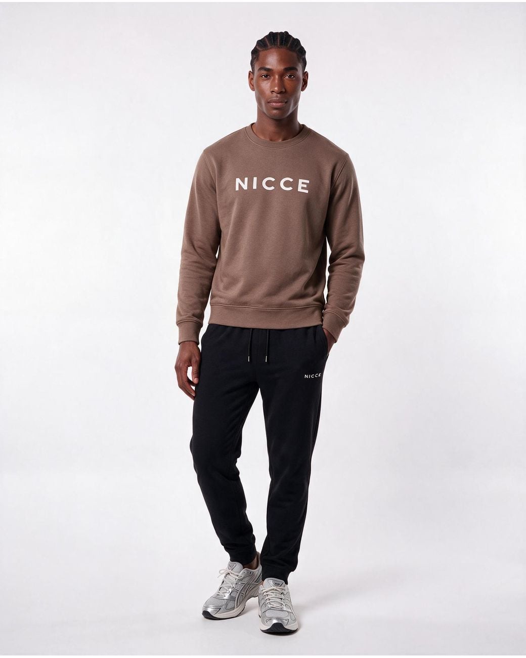 Nicce London Brown Lormi Sweatshirt for men