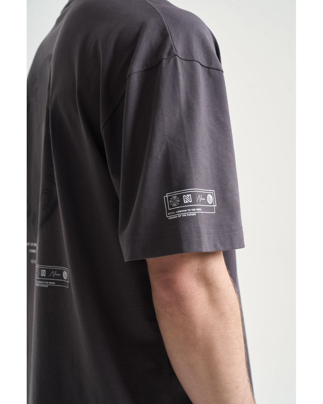 Nicce London Gray Ambit T-Shirt for men