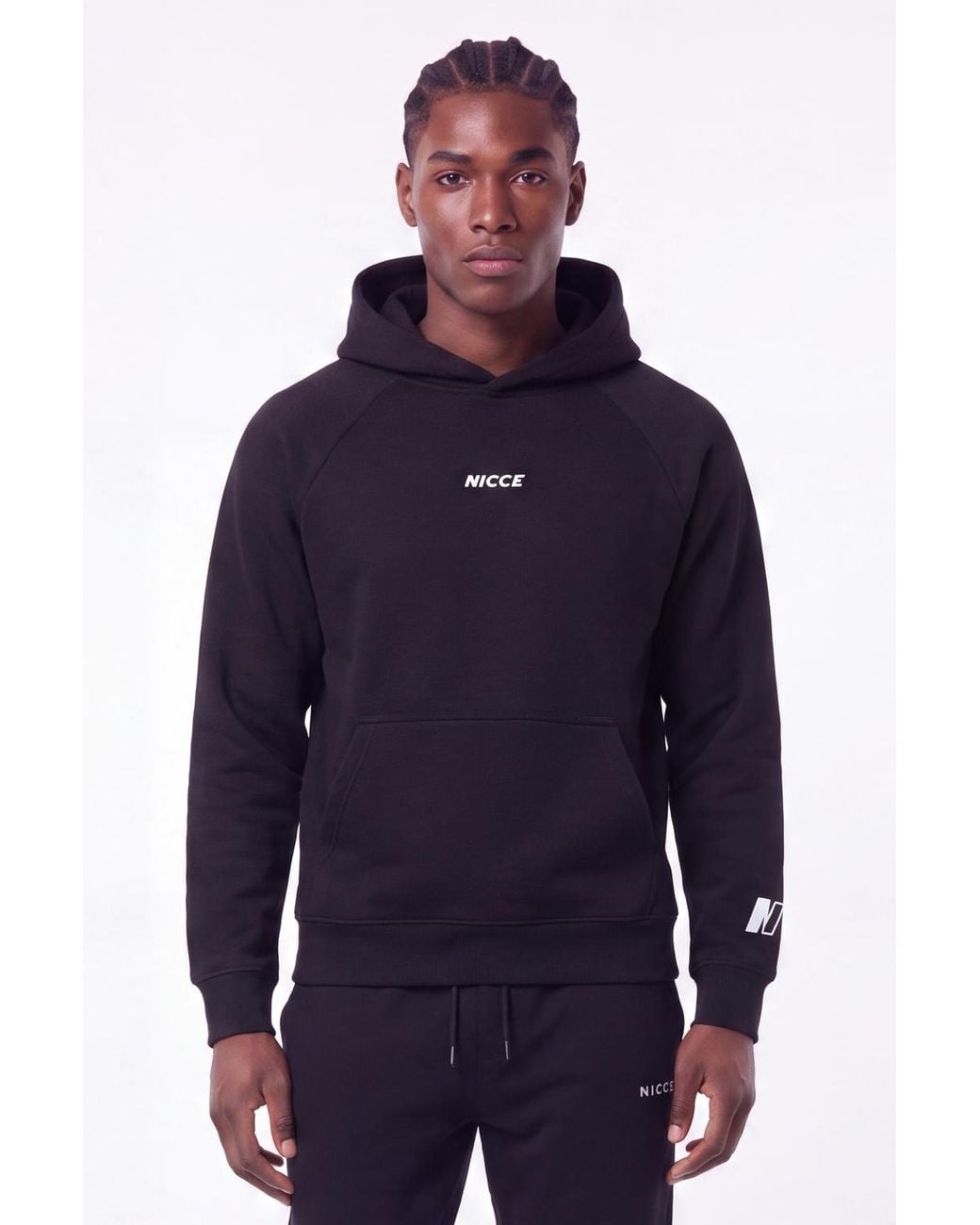 Nicce London Blue Fovant Hoodie for men