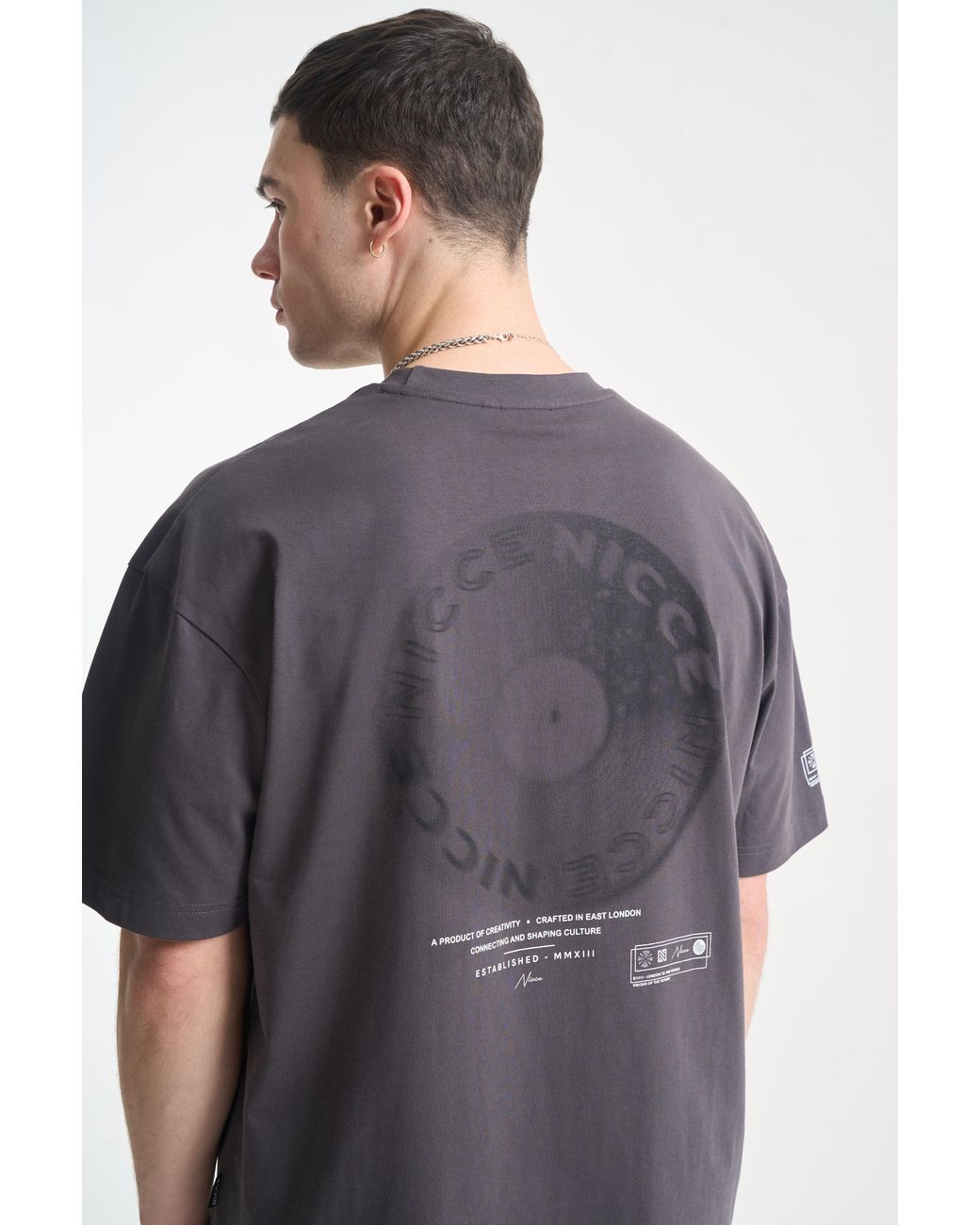 Nicce London Gray Ambit T-Shirt for men