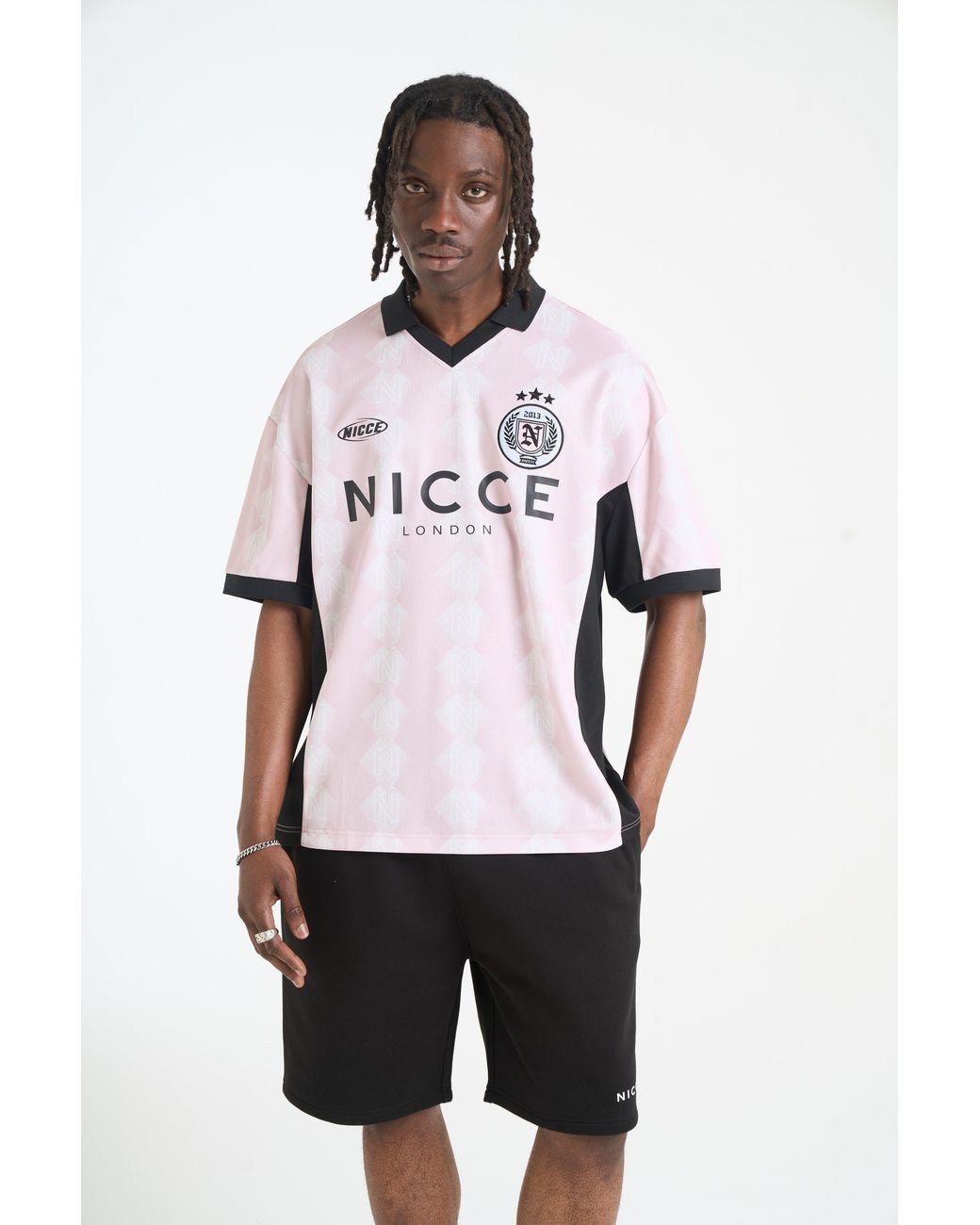Nicce London Pink Billete Football Shirt for men