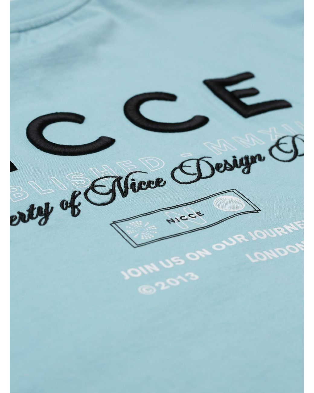 Nicce London Blue Meridian T-Shirt for men