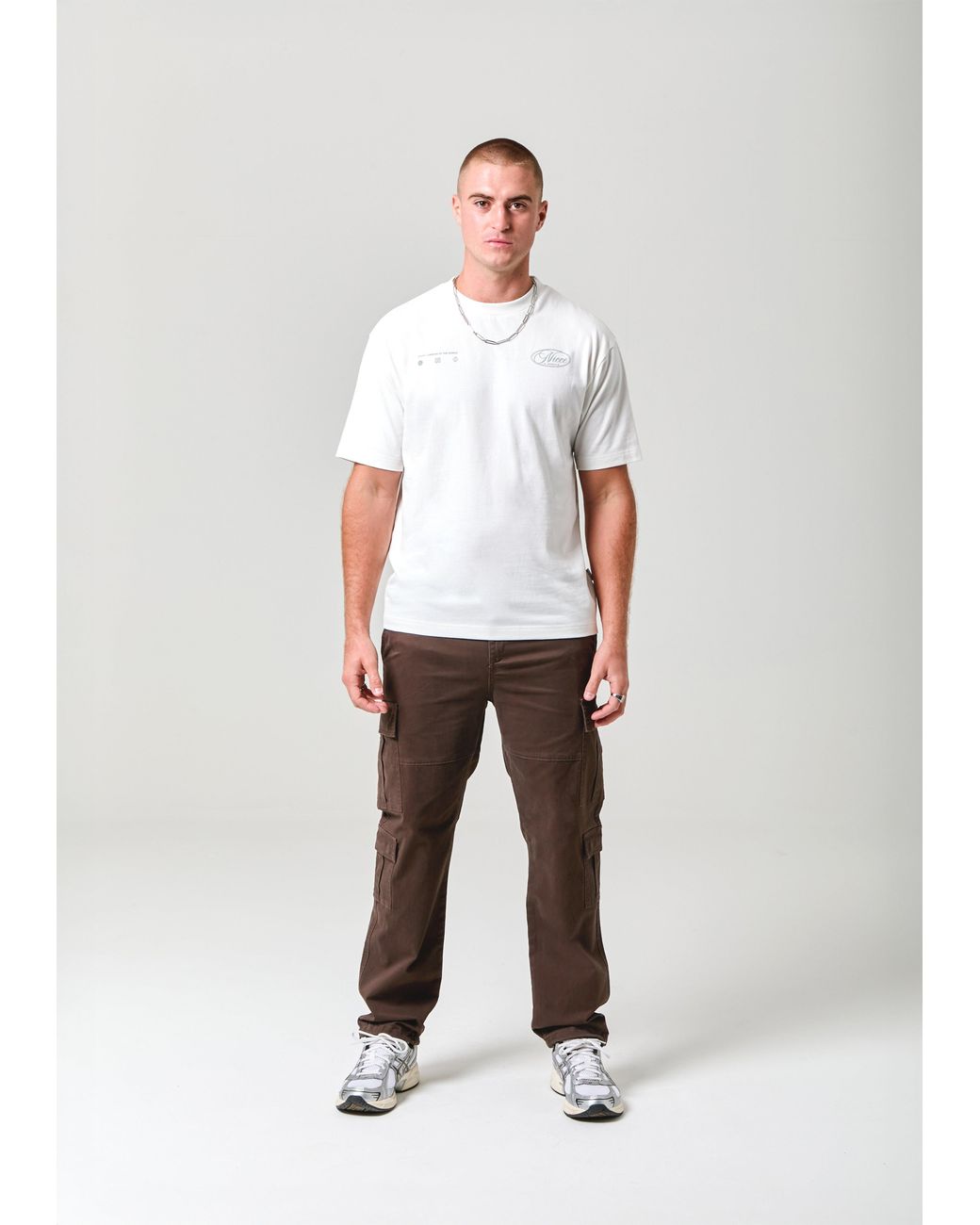 Nicce London White Grant T-Shirt for men