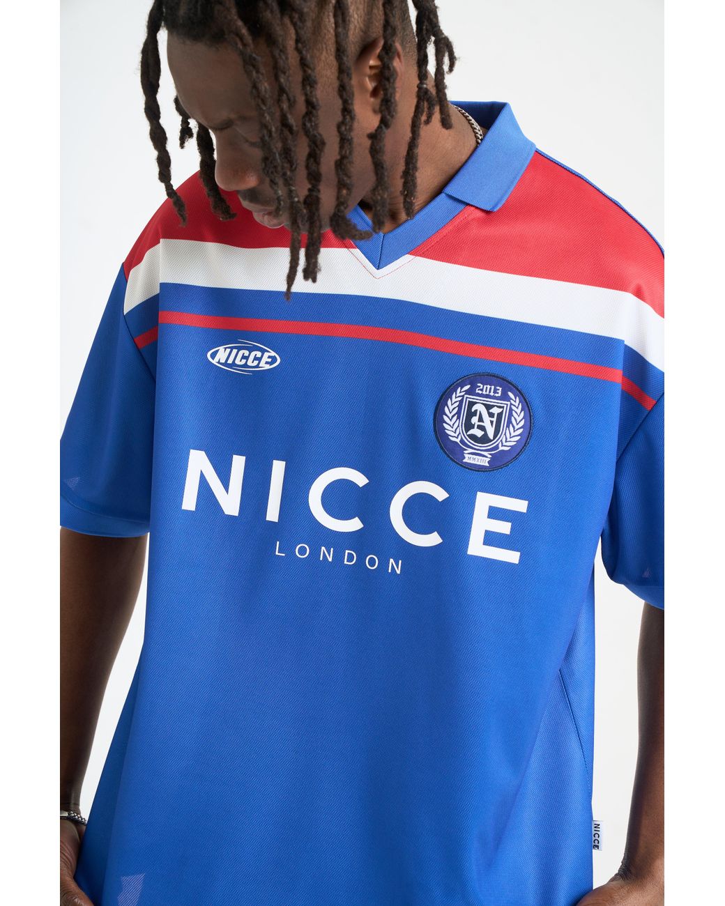 Nicce London Blue Midfield Football Shirt for men