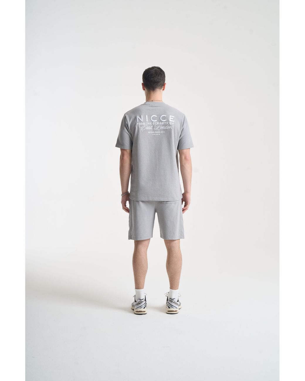 Nicce London Gray Cera T-Shirt for men