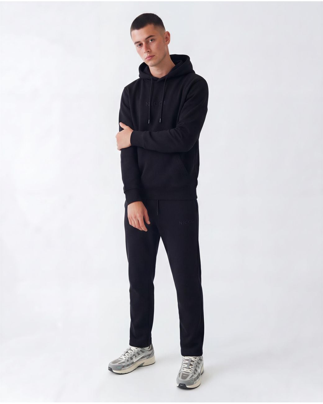 Nicce London Blue Mini Mercury Hoodie for men