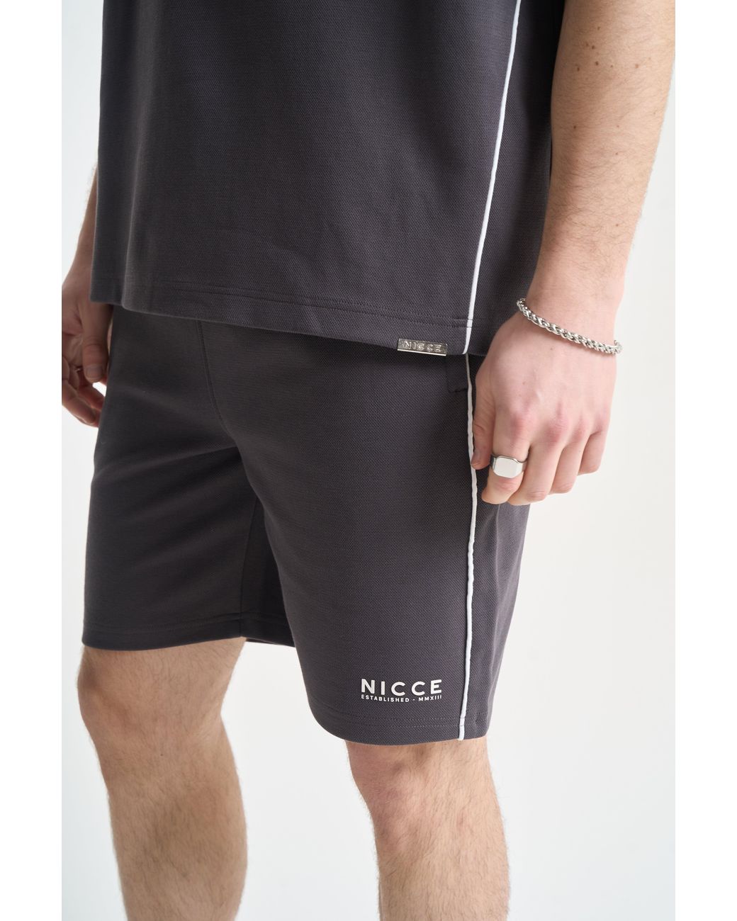 Nicce London Black Piper Shorts for men