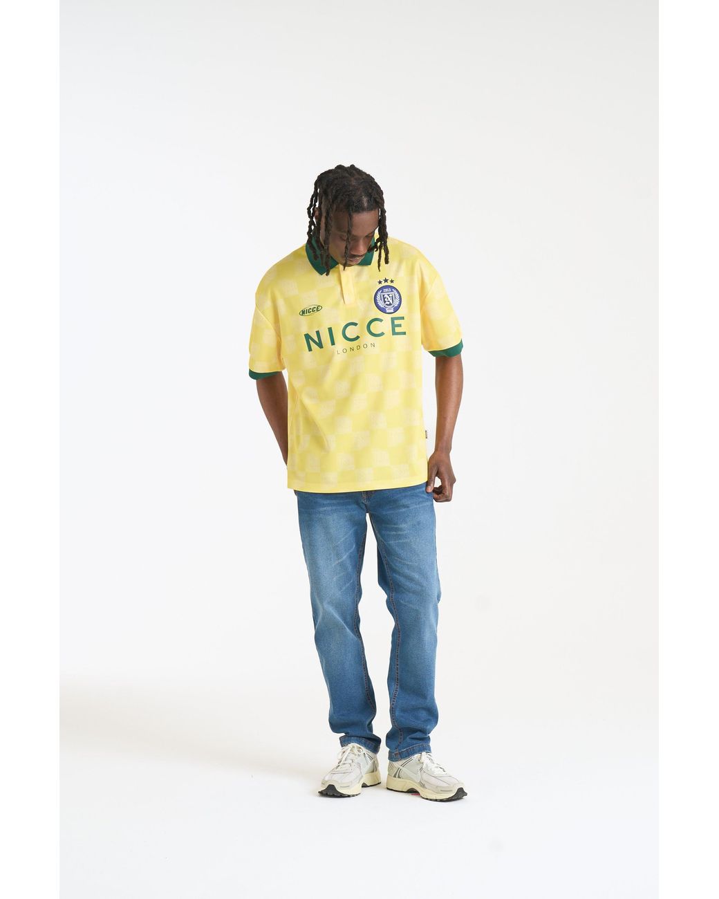 Nicce London Yellow Stadium Football Shirt for men