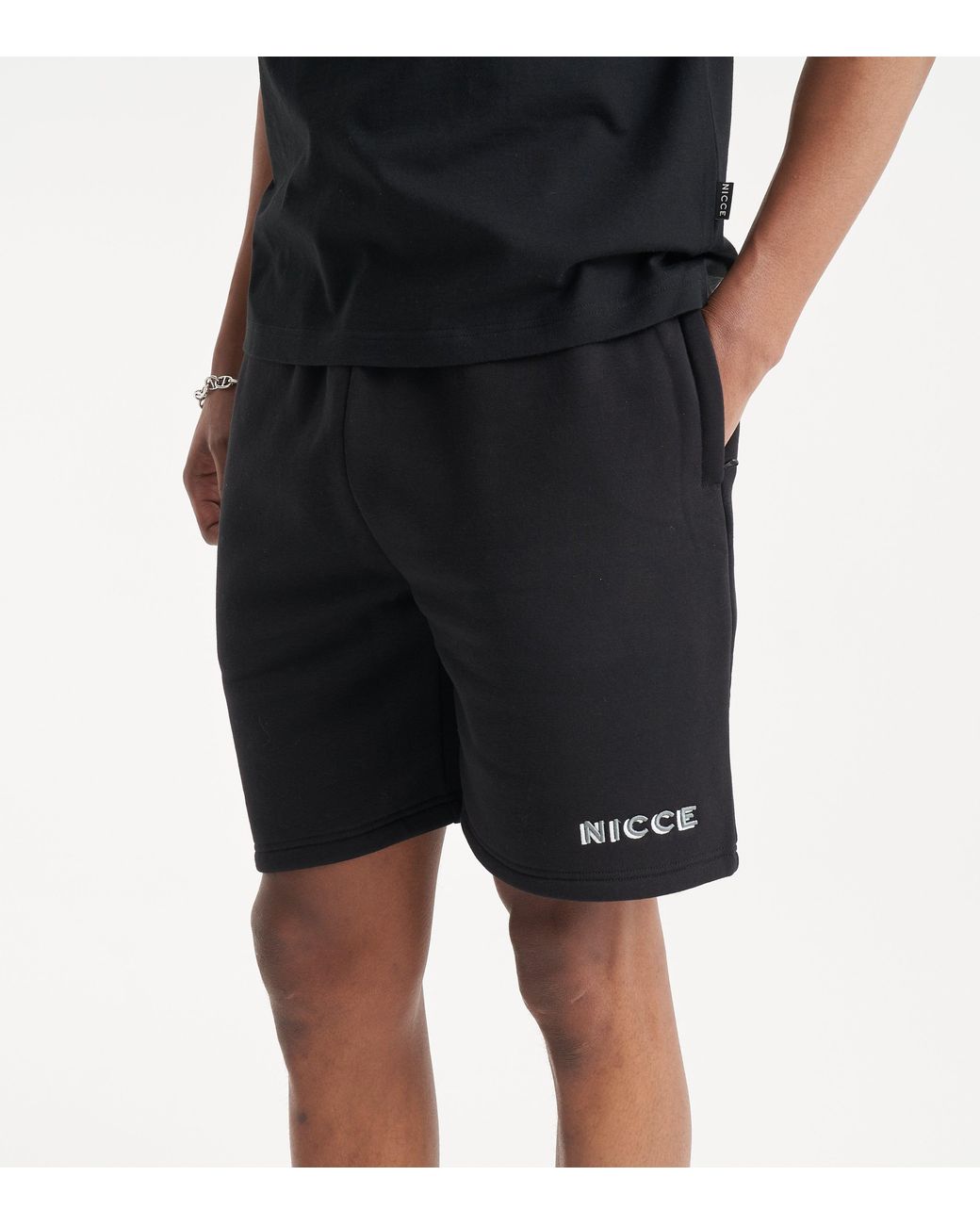 Nicce London Blue Forma Shorts for men