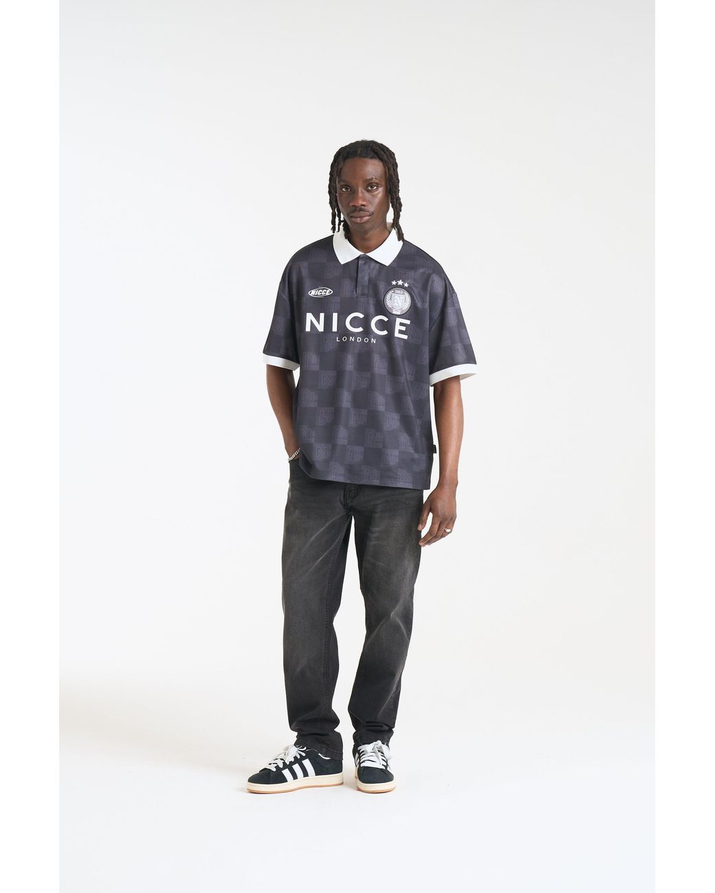 Nicce London Blue Stadium Football Shirt for men
