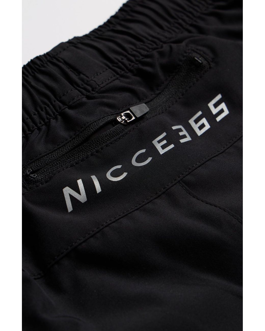 Nicce London Black Petelo Running Shorts for men
