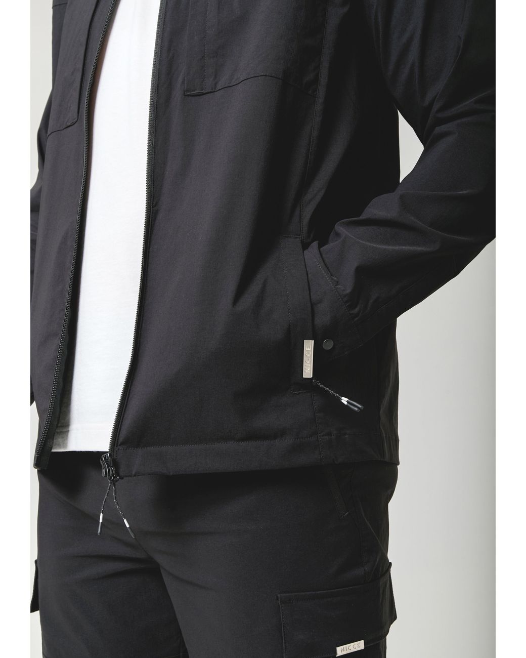 Nicce London Blue Odyssey Shacket for men