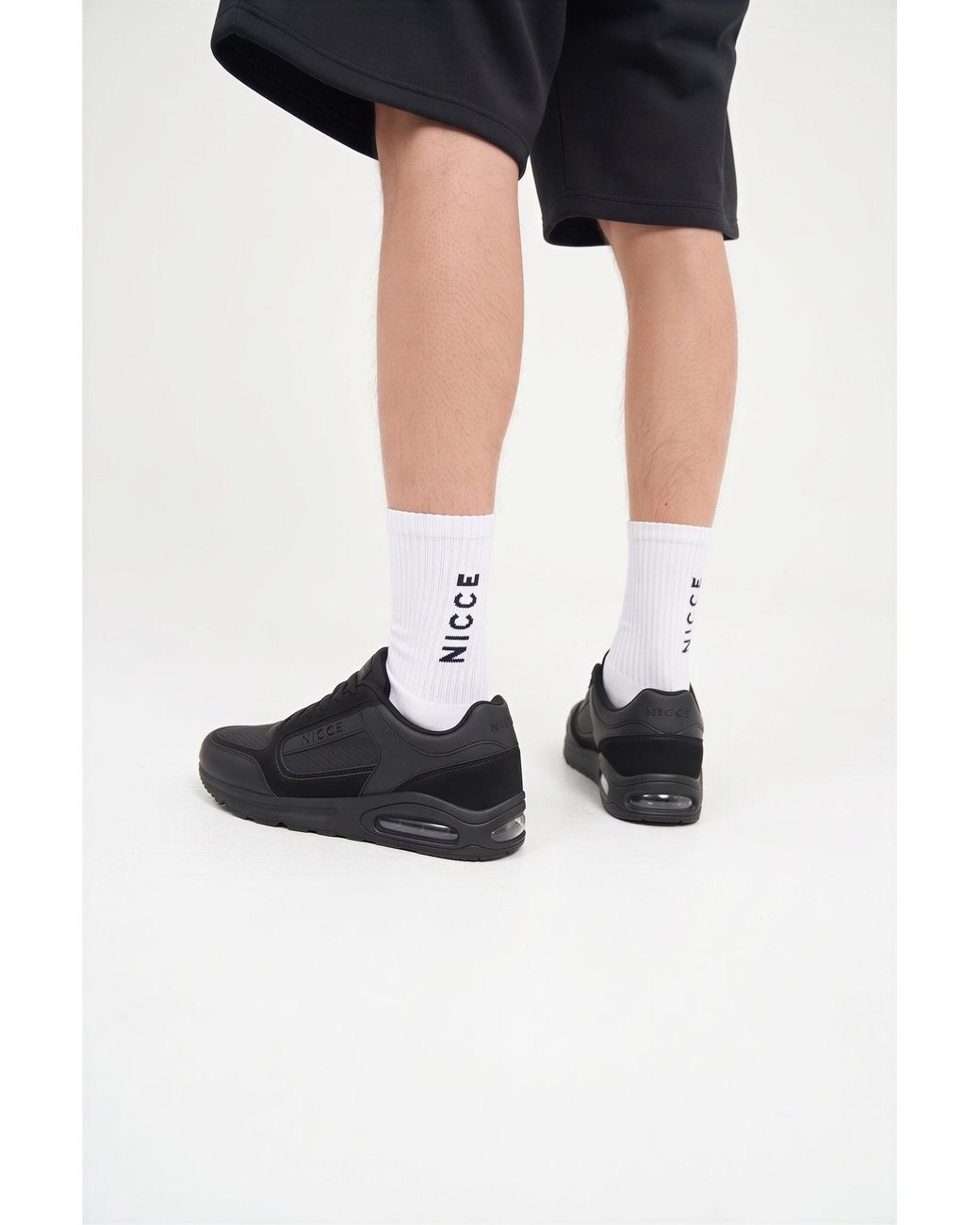 Nicce London Black Elossi Trainers for men