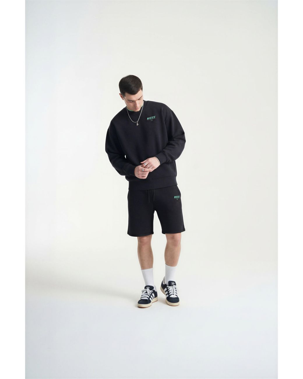 Nicce London Blue Comet Sweatshirt & Shorts for men