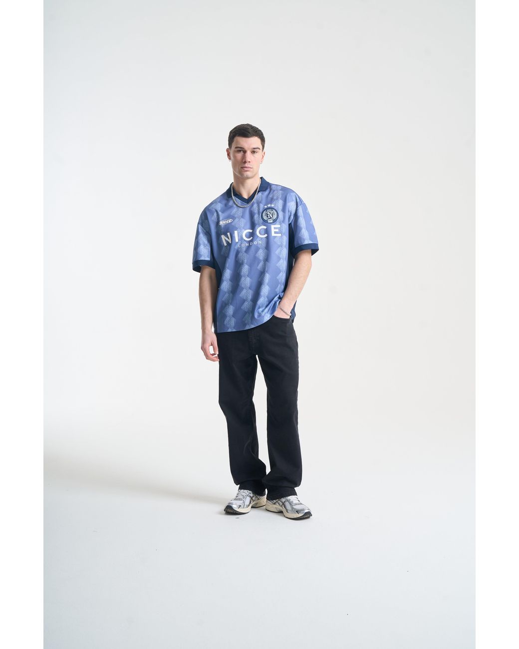 Nicce London Blue Billete Football Shirt for men