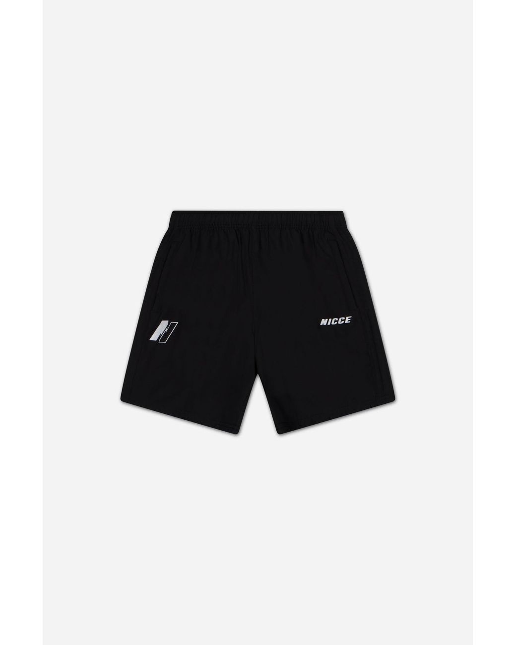 Nicce London Black Petelo Running Shorts for men