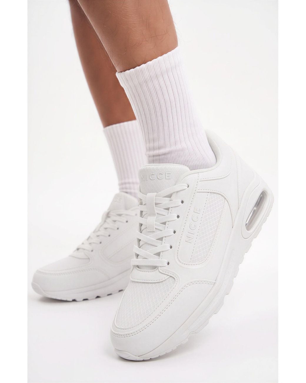 Nicce London White Elossi Trainers for men