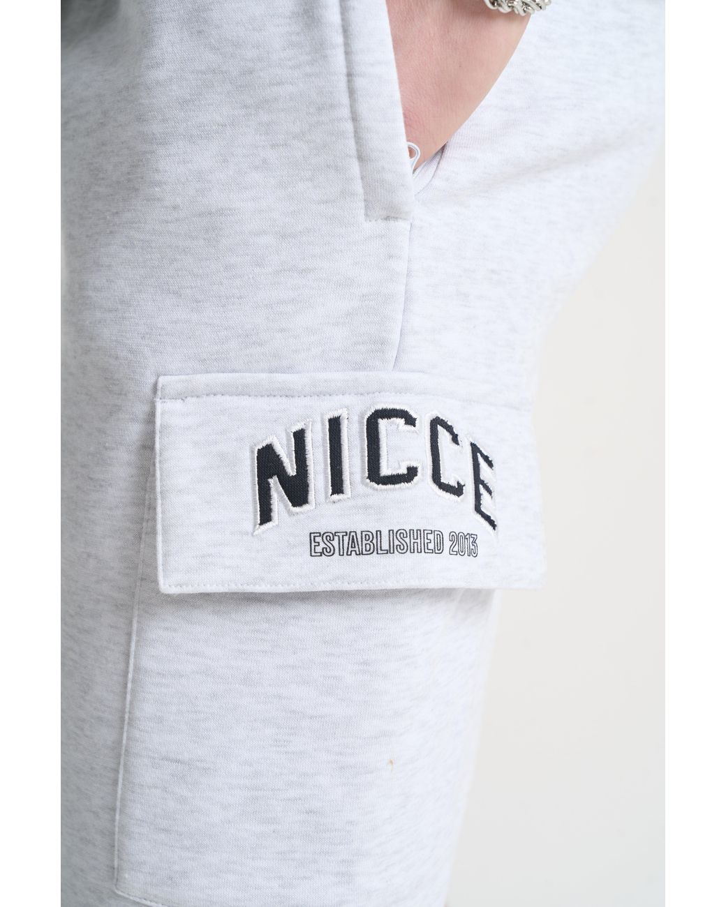 Nicce London White Elevate Shorts for men