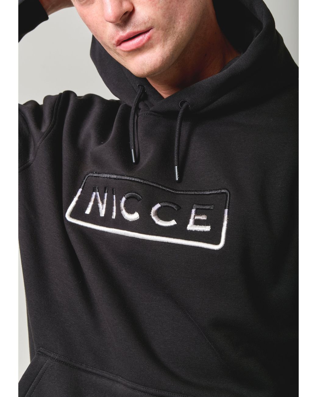 Nicce London Black Powell Hoodie for men