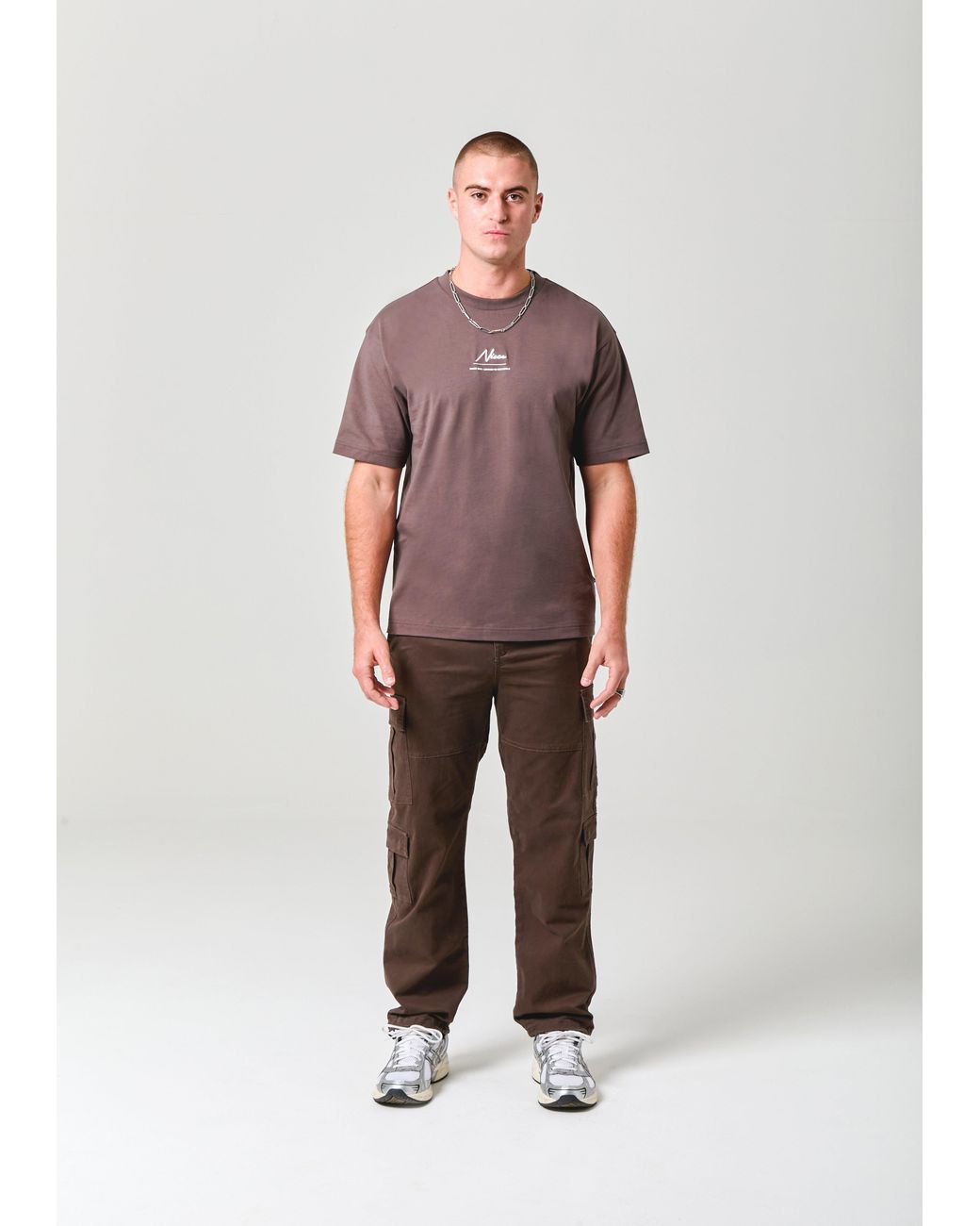 Nicce London Brown Exalt T-Shirt for men