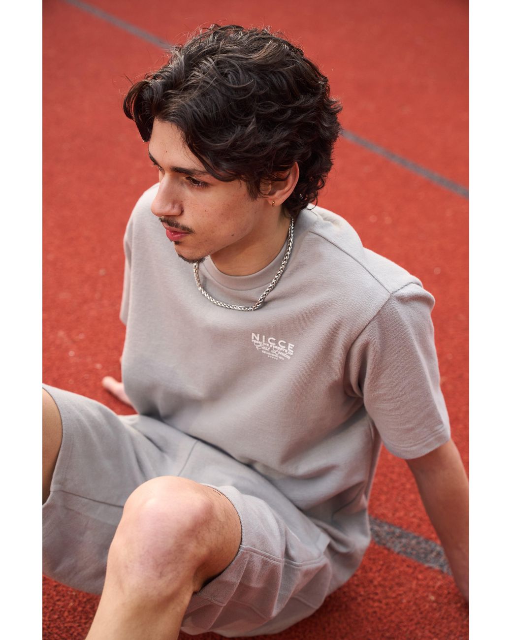 Nicce London Gray Cera T-Shirt for men