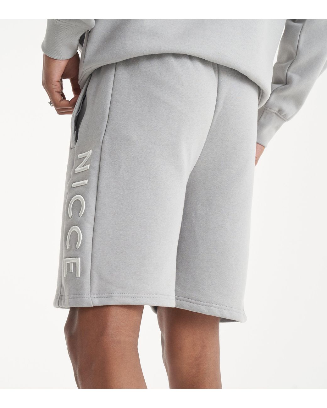 Nicce London Gray Mercury Shorts for men