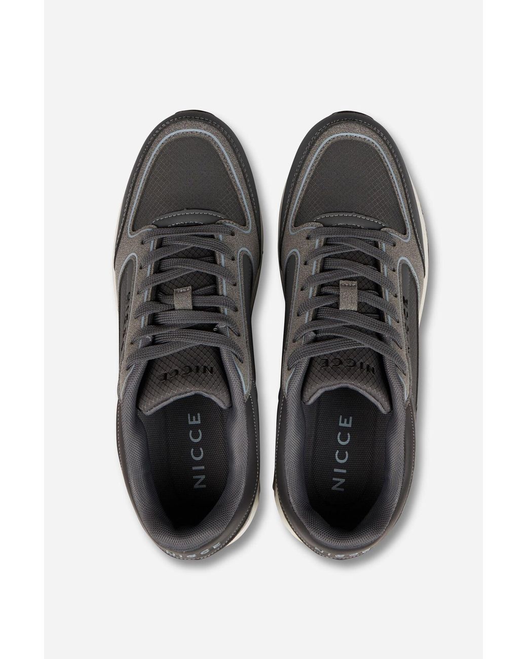 Nicce London Gray Elossi Trainers for men