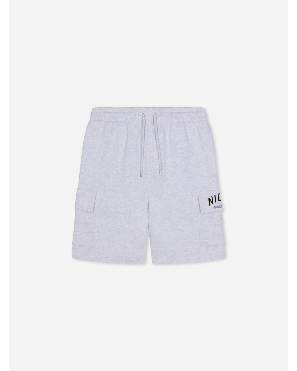 Nicce London White Elevate Shorts for men