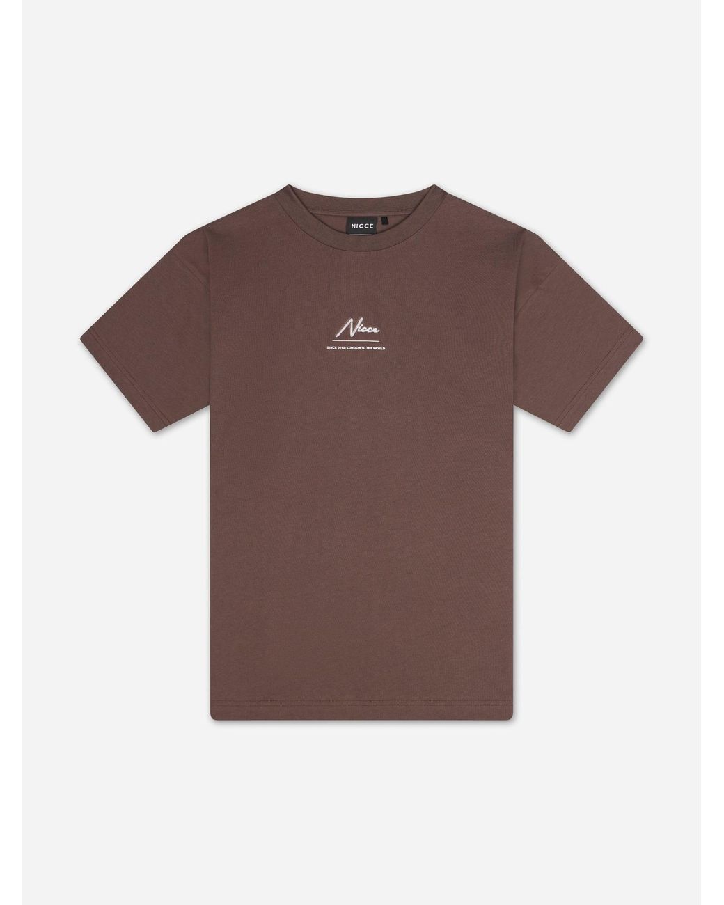 Nicce London Brown Exalt T-Shirt for men